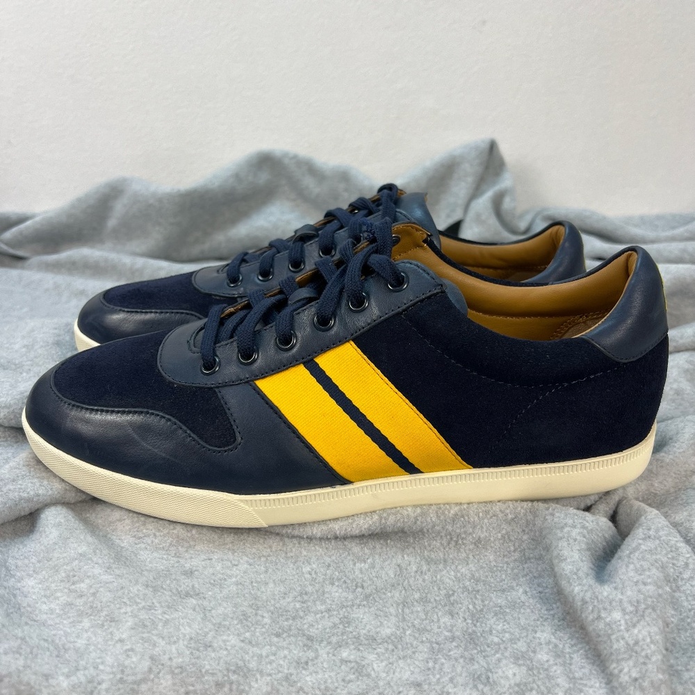 Polo Ralph Lauren Men’s Camilo II Blue Suede Leather Trainers Sneakers Preppy 11 - Picture 6 of 16